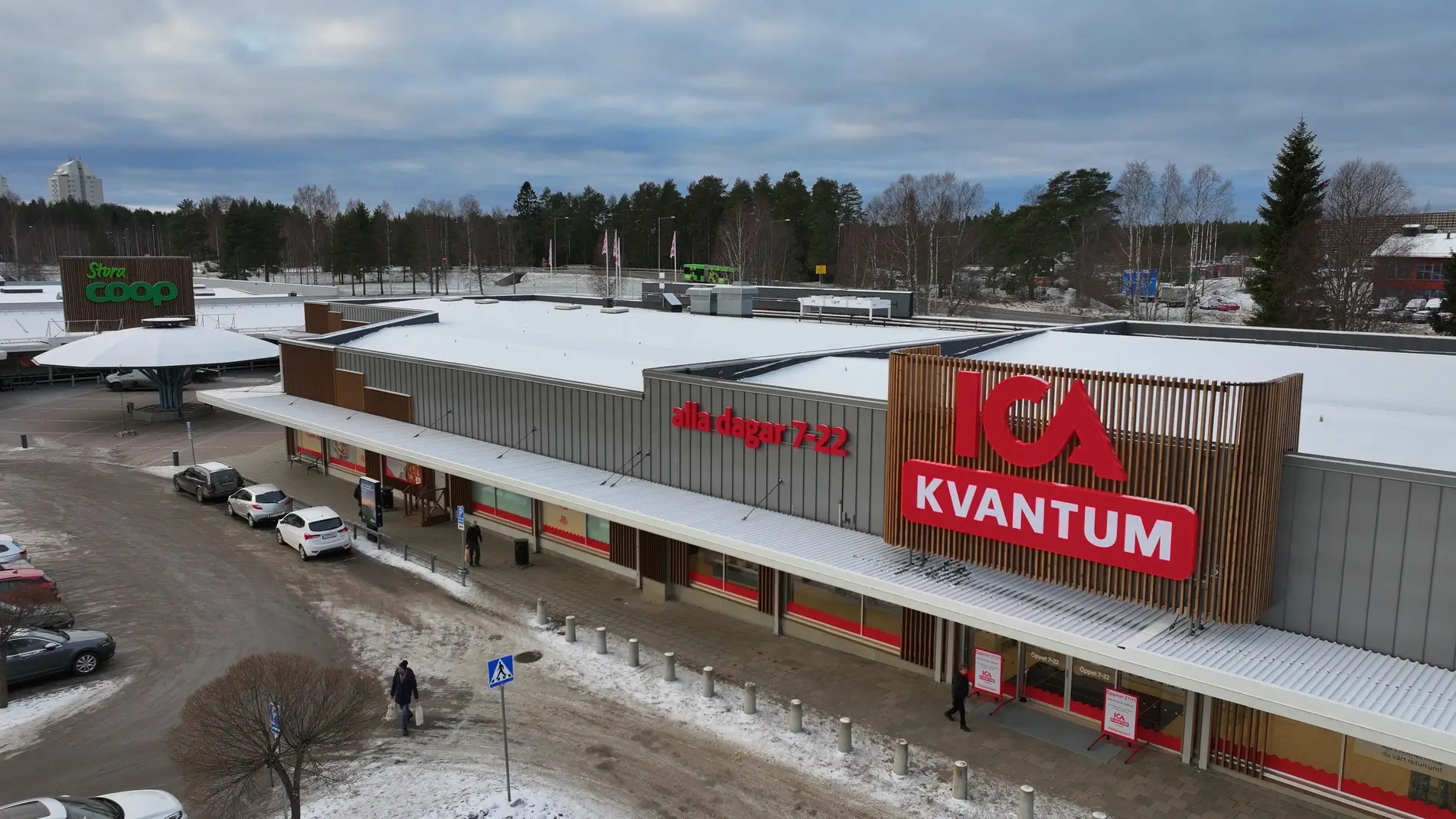 Moderna affärsbyggnader